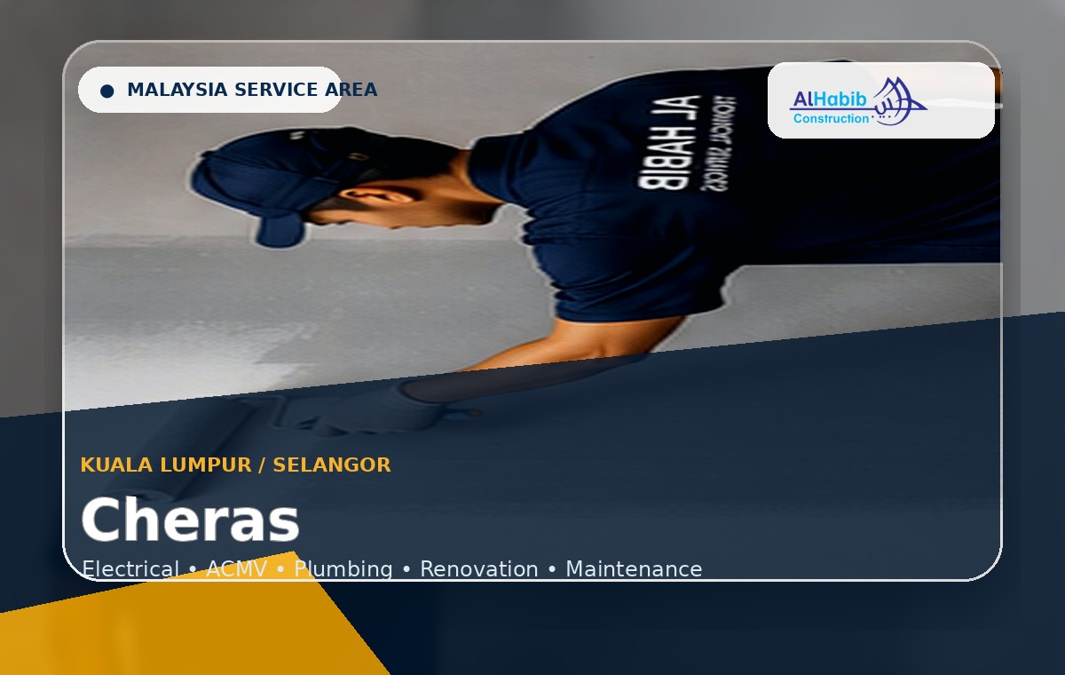 3D service-area visual for Cheras, Malaysia