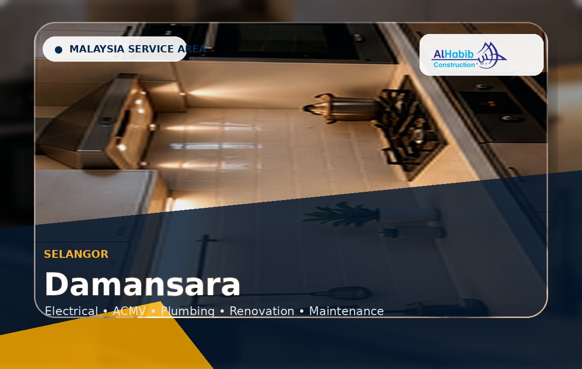 3D service-area visual for Damansara, Malaysia