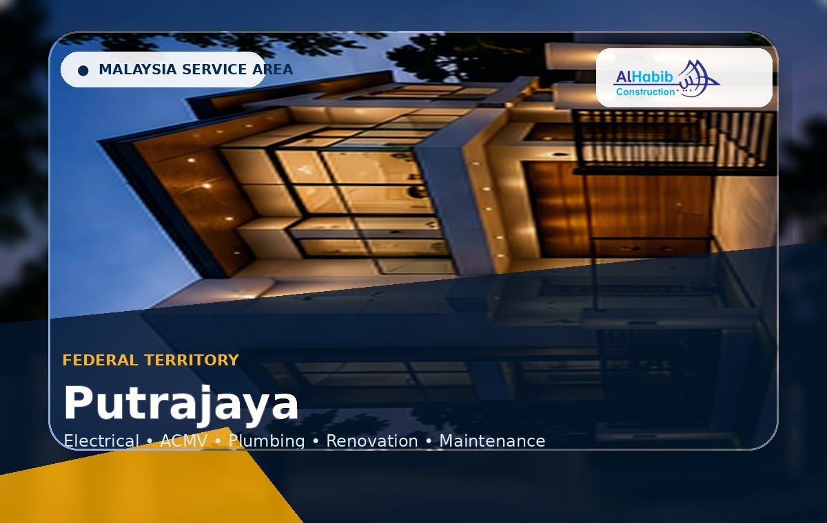 3D service-area visual for Putrajaya, Malaysia