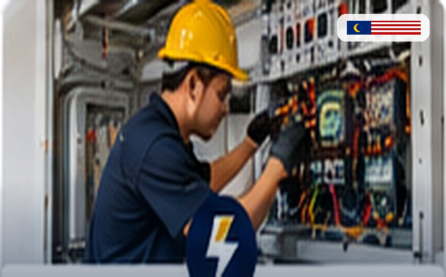 Professional industrial electrical technician in Malaysia